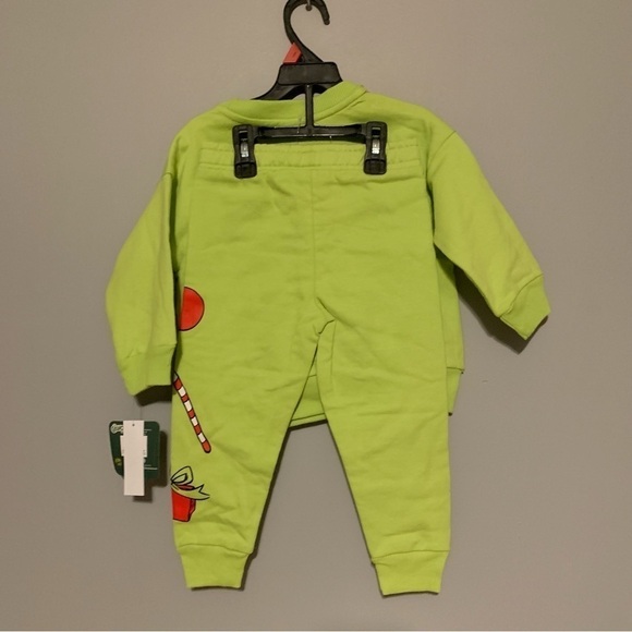NWT. DR. SEUSS The Grinch Team Grinch Kids Lime Green Set - Picture 5 of 5